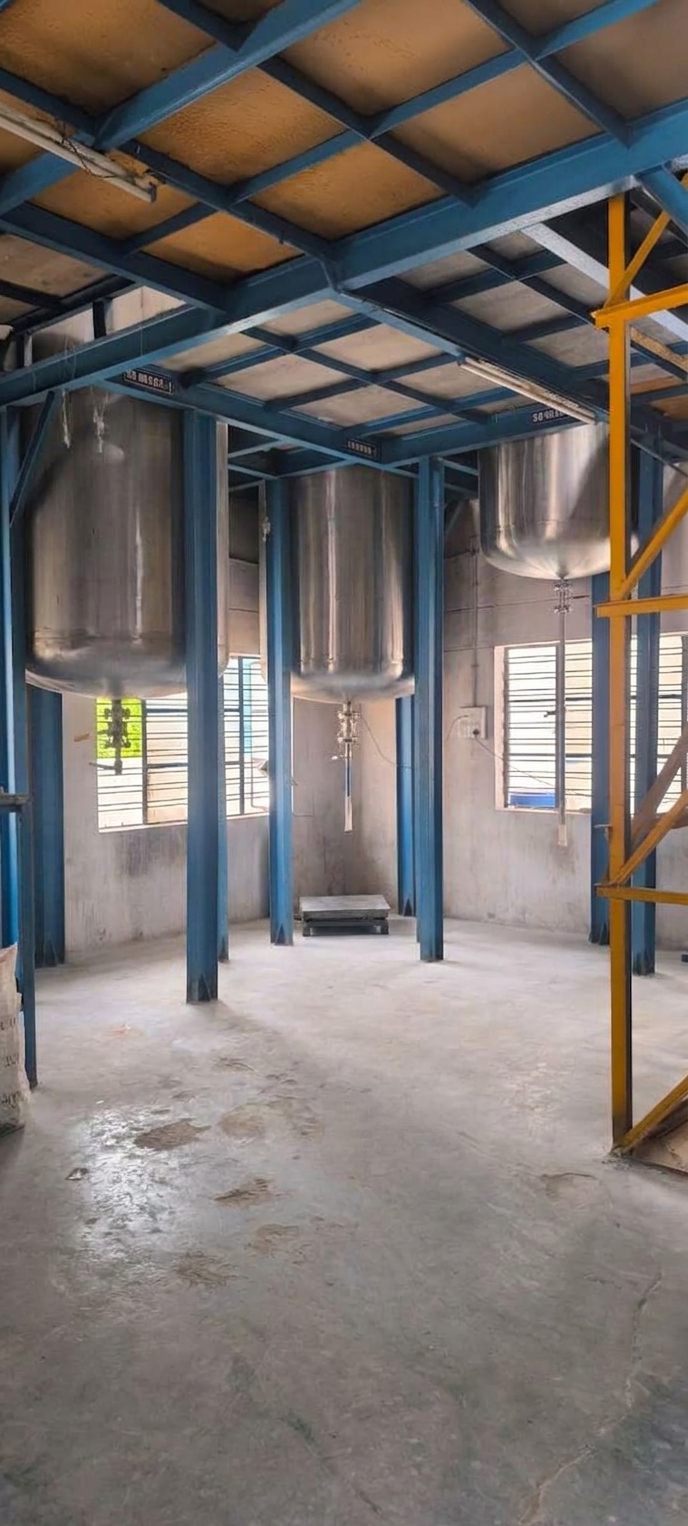 Stainless steel reactor vessels at the MetalGuard manufacturing facility